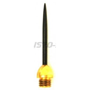 Steeltip Punten Round Nose - Brass-Black 1/4 Schroefdraad