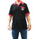 Polo Shirt - Zwart-Rood
