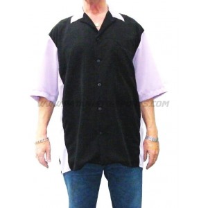 Blouse type 4 - Zwart-Lila - L