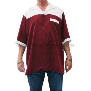 Blouse type 4 - Bordeaux-Roze - S