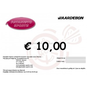 Waardebon &euro; 10,00