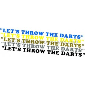 "LET'S THROW THE DARTS" - (Coopa Black)