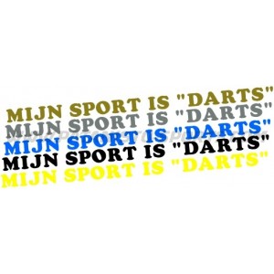 MIJN SPORT IS "DARTS" - (Coopa Black)