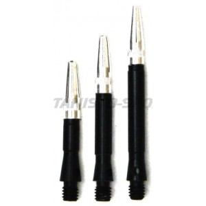 Shaft Super Spin Alloy Anodised Darsus Extra Short - Zwart