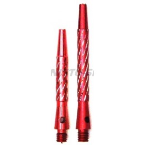 Shaft Diamond Cut Alloy Spiro Short - Rood