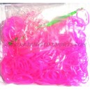 Loombands Jelly Roze 200 Stuks