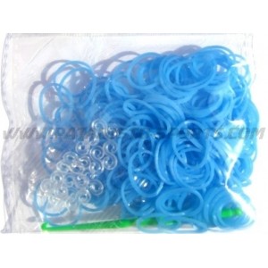 Loombands Aqua Blauw 200 Stuks
