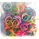 Mix Loombands 200 Stuks Blauw, Geel, Groen, Oranje, Paars, Rood, Roze en Wit
