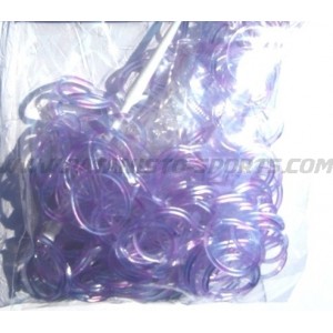 UV Loombands (9) Blauw-Paars 200 Stuks