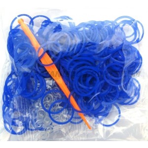 Loombands Jelly Blauw 200 Stuks