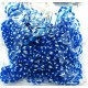 Zebra Loombands Jelly Blauw-Wit 200 Stuks