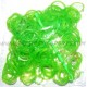Glitter Loombands Jelly Groen 200 Stuks