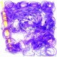 Glitter Loombands Jelly Paars 200 Stuks