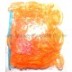 Glitter Loombands Jelly Oranje 300 Stuks