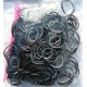 Twin Loombands Zwart-Wit 200 Stuks