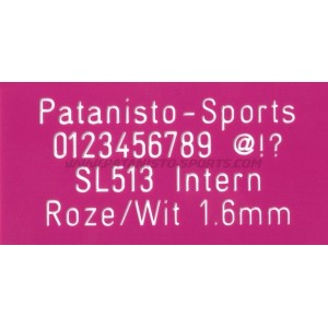 Roze - Wit 1,6mm dik