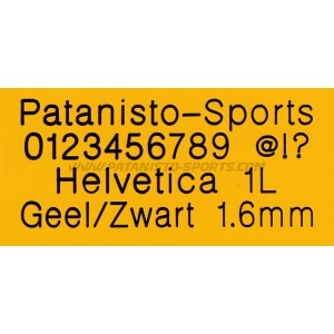 Geel - Zwart 1,6mm dik