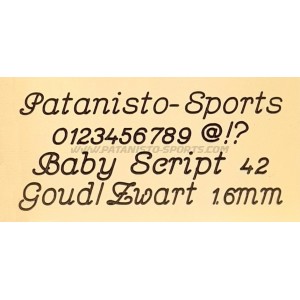 Metallic Plus Geborsteld Goud - Zwart 1,6mm dik